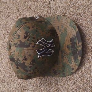 New era camo Yankees hat